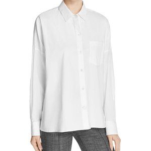 NWOT Theory Lourah Stretch Cotton Shirt